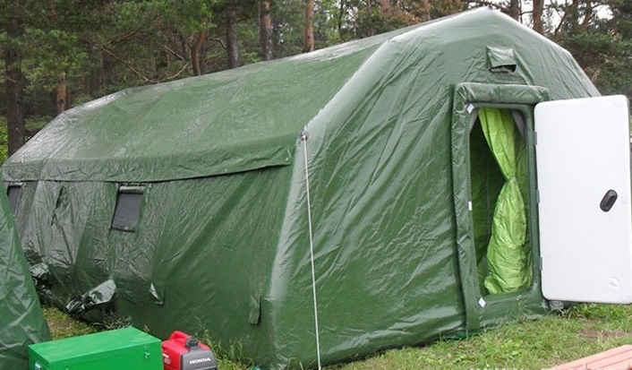 Надувная пневмокаркасная палатка ПКМ-43, (ДхШхВ) м  9,0х4,8х2,8